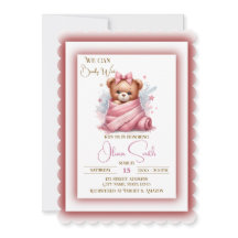 ピンクの赤ちゃんシャワーを待つことができる