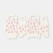 ピンクの赤ちゃんシャワーパターン フェイバーボックス (折り畳みなし)