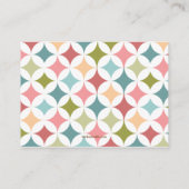 ピンクの赤ちゃんシャワーブック挿入リクエストカード女の子 エンクロージャーカード (裏面)