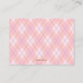 ピンクの赤ちゃんシャワーブック挿入リクエストカード女の子 エンクロージャーカード (裏面)