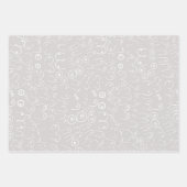 ピンクの赤ちゃんシャワー ラッピングペーパーシート (正面3)