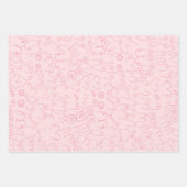 ピンクの赤ちゃんシャワー ラッピングペーパーシート (正面)