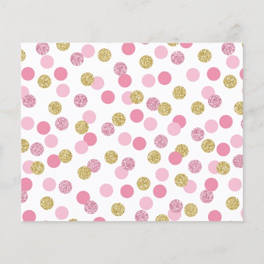 ピンクの赤ちゃんシャワーHow Big is Mommy's Belly Game (裏面)