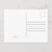 ピンクの赤ちゃん女の子を紹介Vertical Photo Script 案内ポストカード (裏面)