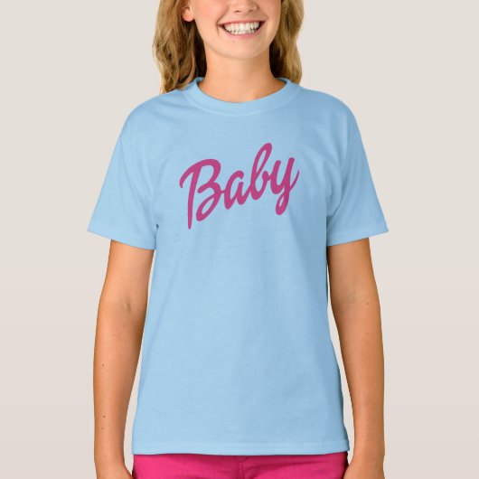 ピンクの赤ちゃん  Tシャツ (正面)