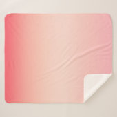 ピンクの赤と黄色のグラデーションの背景 シェルパブランケット (正面(横))