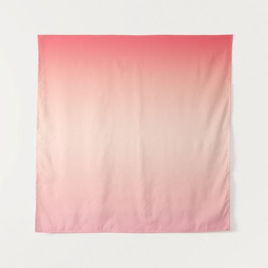 ピンクの赤と黄色のグラデーションの背景 タペストリー (正面)