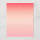 ピンクの赤と黄色のグラデーションの背景 チラシ (裏面)