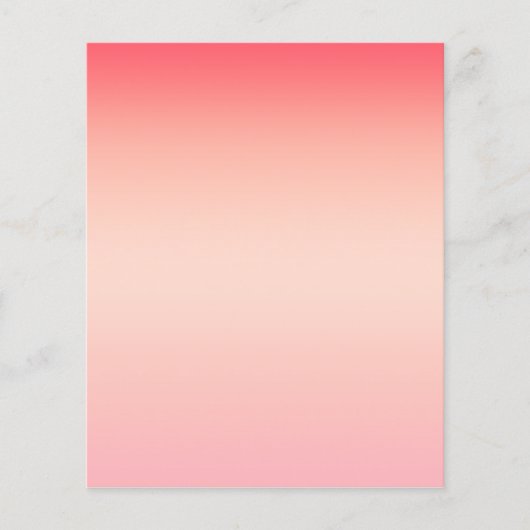 ピンクの赤と黄色のグラデーションの背景 チラシ (正面)