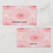 ピンクの赤面のオウムガイの抽象芸術 名刺 (正面/裏面)