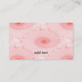 ピンクの赤面のオウムガイの抽象芸術 名刺 (裏面)