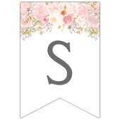 ピンクの赤面の吊り下げ式の旗、旗布、旗 バンティングフラッグ (第3の旗)