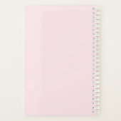 ピンクの赤面の水色が良絵画い プランナー手帳 (裏面)