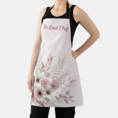 ピンクの赤面を持つBohoフローラ エプロン (インサイチュ)