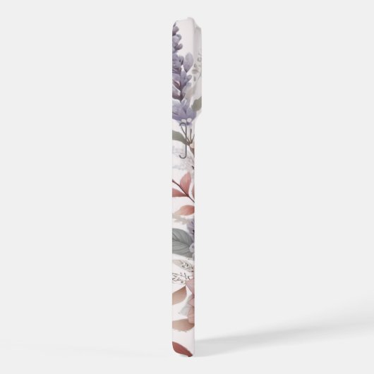 ピンクの赤面を持つBohoフローラ iPhoneケース (右側面)