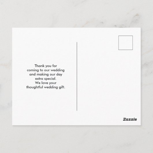 ピンクの赤面アゲートと金ゴールド結婚リボン感謝していの ポストカード (裏面)