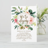 ピンクの赤面エレガントフローラ我々は走っている 招待状 (スタンド正面)