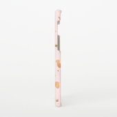 ピンクの赤面テラッツォと金ゴールド銅の斑点 SAMSUNG GALAXYケース (左側)