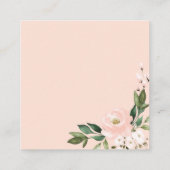 ピンクの赤面幾何学的な推測キスカードの数 エンクロージャーカード (裏面)