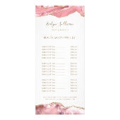 ピンクの赤面瑪瑙の価格一覧のラックカード ラックカード (正面)