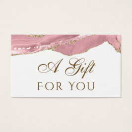 ピンクの赤面瑪瑙ギフトカード