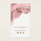 ピンクの赤面瑪瑙パッケージの挿入 (裏面)