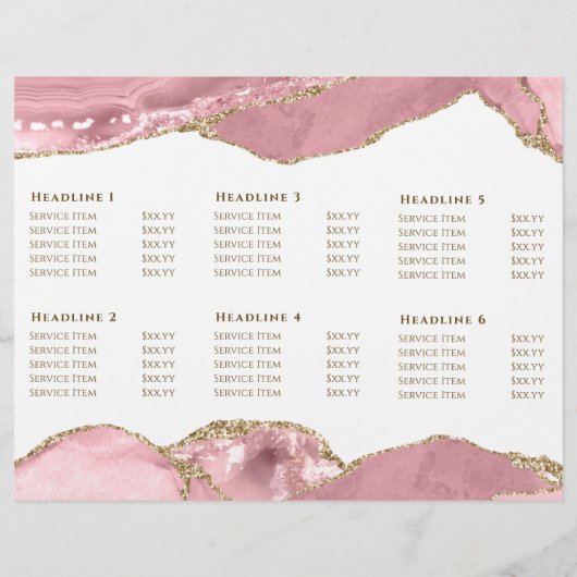 ピンクの赤面agateパンフレット (裏面)