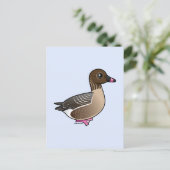 ピンクの足のガチョウ ポストカード (スタンド正面)