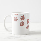 ピンクの足は| Instagramペット写真のコラージュを印刷します コーヒーマグカップ (左)