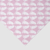 ピンクの足跡の女の子の赤ちゃんシャワーギフトティッシュペーパー 薄葉紙 (詳細)