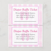 ピンクの足跡をテーマにした赤ちゃんシャワーゲーム チラシ (正面)