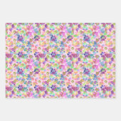 ピンクの足跡 ラッピングペーパーシート (正面3)