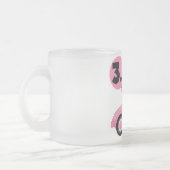 ピンクの車の女の子3rd誕生日Tシャツとギフト フロストグラスマグカップ (左)