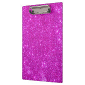 ピンクの輝きのグリッターのガーリーなクリップボード3 クリップボード (左)