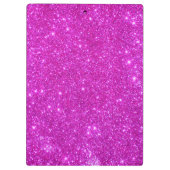 ピンクの輝きのグリッターのガーリーなクリップボード3 クリップボード (裏面)