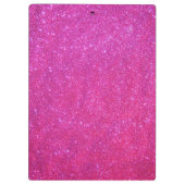ピンクの輝きのグリッターの女の子らしい女の子の物のクリップボード1 クリップボード (裏面)