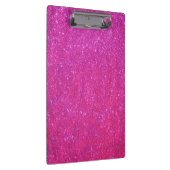 ピンクの輝きのグリッターの女の子らしい女の子の物のクリップボード1 クリップボード (右)
