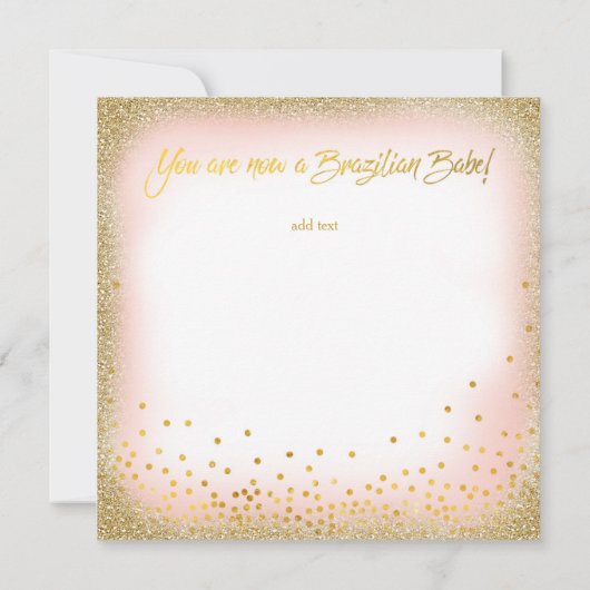 ピンクの輝きを追加 テキストを入力 (裏面)