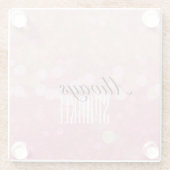 ピンクの輝き ガラスコースター (裏面)