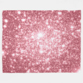 ピンクの輝き フリースブランケット (正面(横))