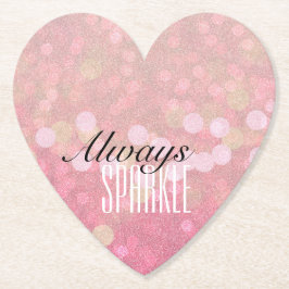 ピンクの輝き ペーパーコースター