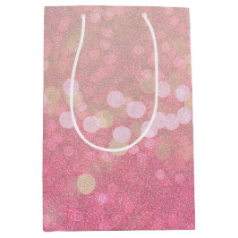 ピンクの輝き ミディアムペーパーバッグ