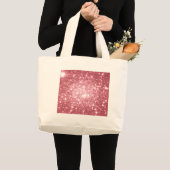 ピンクの輝き ラージトートバッグ (正面(商品))
