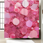 ピンクの輝くシークインシャワーカーテン シャワーカーテン