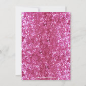ピンクの輝くルックボウブライダルシャワーの招待 招待状 (裏面)