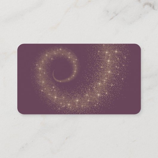 ピンクの輝く妖精のメイドハウスクリーニングサービス 名刺 (裏面)