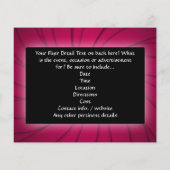 ピンクの輝く渦と星のスイート16 チラシ (裏面)