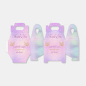 ピンクの輝く蝶お洒落の赤ちゃんシャワー フェイバーボックス (折り畳みなし)