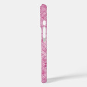 ピンクの輝く質感のあるタイル Case-Mate iPhoneケース (裏面 / 左)