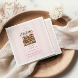 ピンクの農家マーケットベビーシャワー スタンダードカクテルナプキン